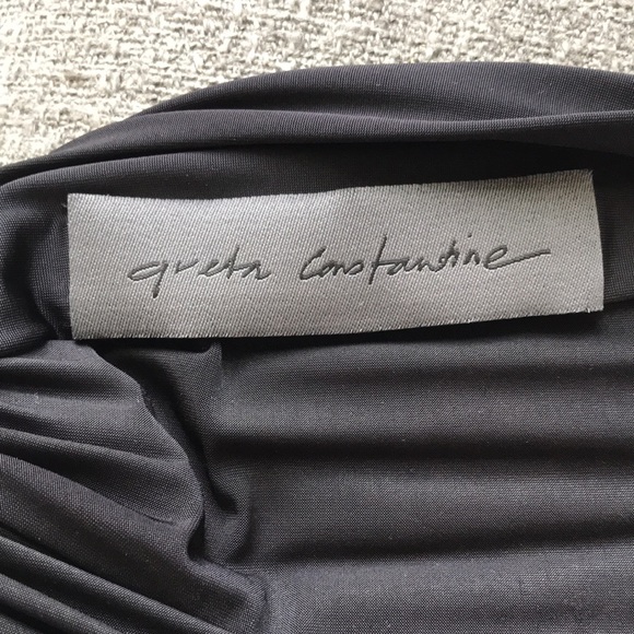 Greta Constantine Black Jersey Cocktail Dress - Picture 7 of 7